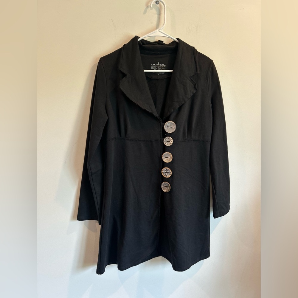 NEON BUDDHA. Black Women's cardigan Yoga Wear